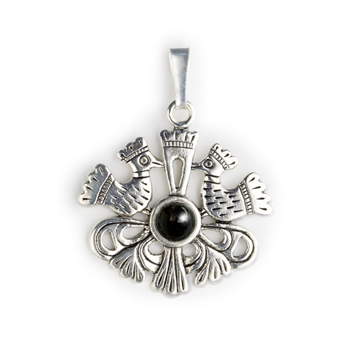 ciondolo-puzones-nero-argento-gioielli-artigianali-sardi