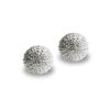 Lobe silver earrings "RICCIO"