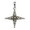 Ciondolo a croce in filigrana sarda "RUGHE"