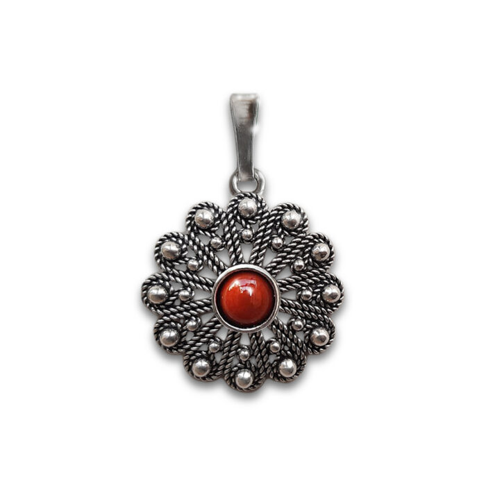 uttone_ciondolo_filigrana_corallo